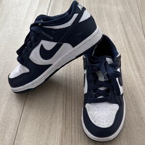 Nike Dark Blue and White Athletic Shoes